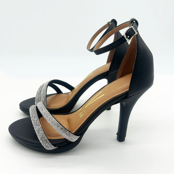 Vizzano 6210-1037 High Heel Evening Sandal in Black